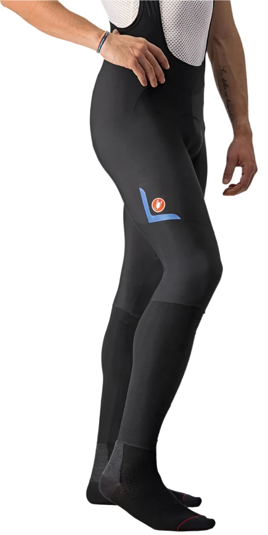 CASTELLI VELOCISSIMO BIB TIGHT BLACK/SILVER REFLEX SIDE 