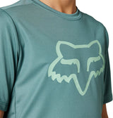 Fox YOUTH RANGER SS JERSEY - Sea Foam FRONT PRINT