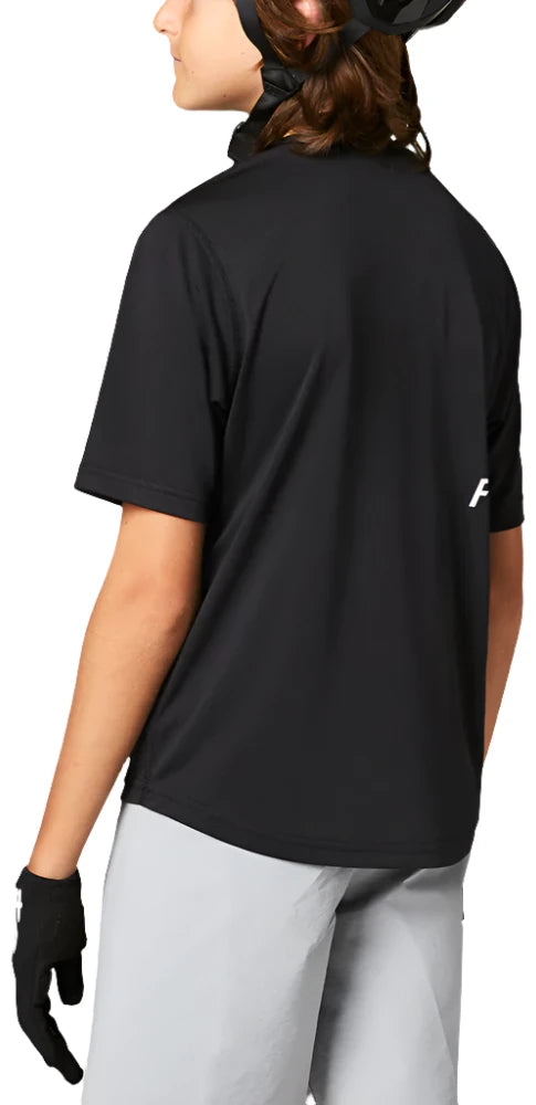 Fox YOUTH RANGER SS JERSEY - Black BACK FACING LEFT