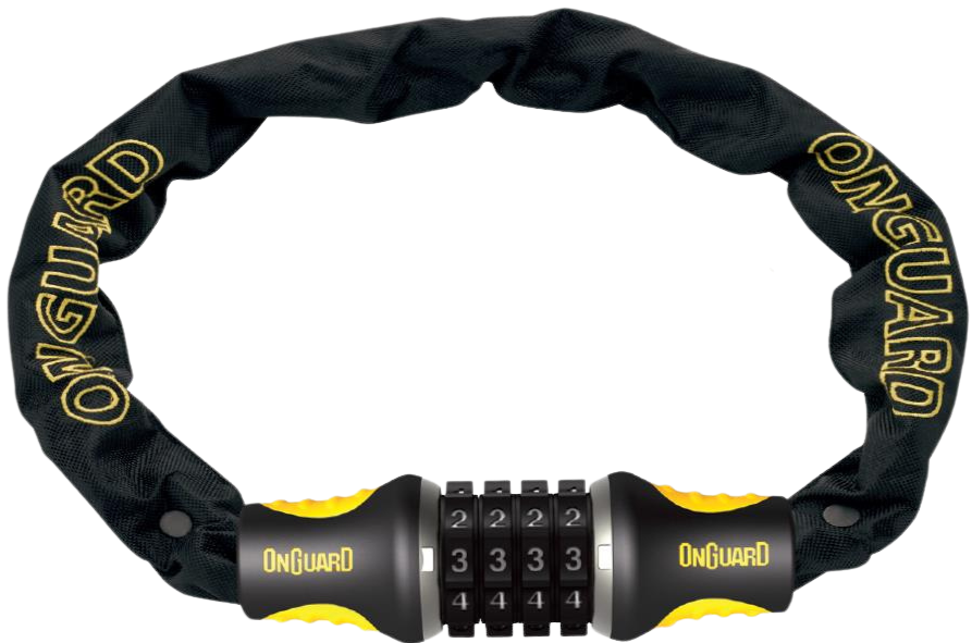 OnGuard Mastiff 120cm x 4mm Chain Combo Lock