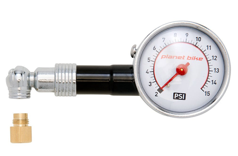 Planet Bike Fat Max 15 PSI Pressure Gauge