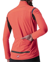 CASTELLI PERFETTO ROS WOMENS LONG SLEEVE BRILLIANT PINK BACK POCKET