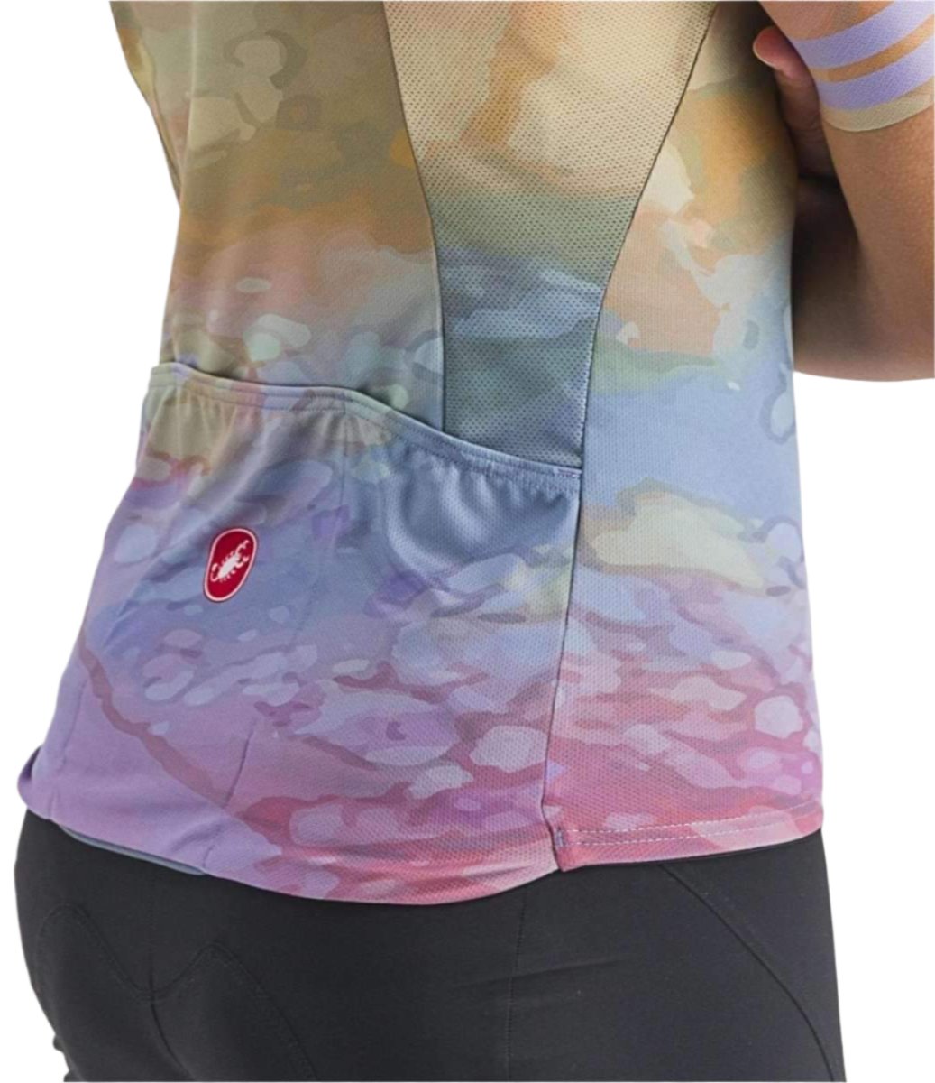 CASTELLI MARMO JERSEY MULTICOLOR VIOLET MIST BACK