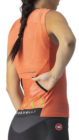 CASTELLI FREE TRI SINGLET CORAL FLASH BACK 