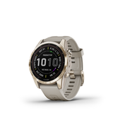 Garmin fenix 7S Sapphire Solar Cream Gold Ti w/Light Sand Band