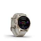 Garmin fenix 7S Sapphire Solar Cream Gold Ti w/Light Sand Band