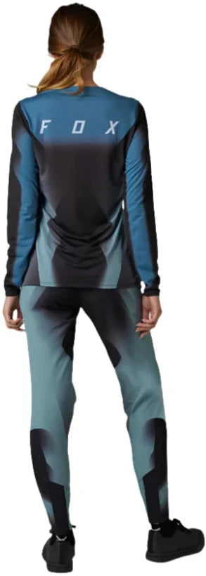 Fox WOMENS FLEXAIR LS JERSEY TS57 - Black Back Facing Model