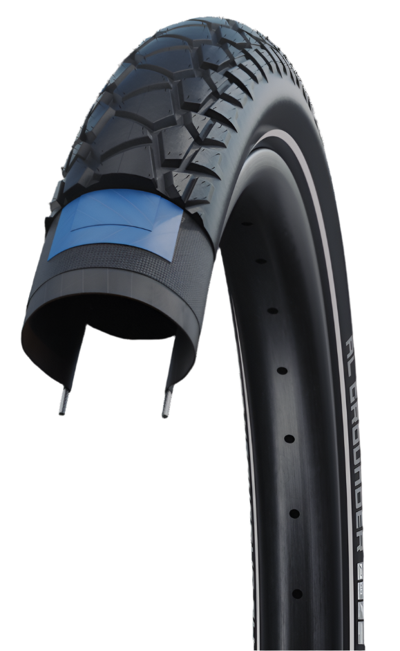 Schwalbe Al Grounder 27.5 x 2.35" RaceGuard Double Defense Addix Coumpound Reflective sidewall E-50 Tyre