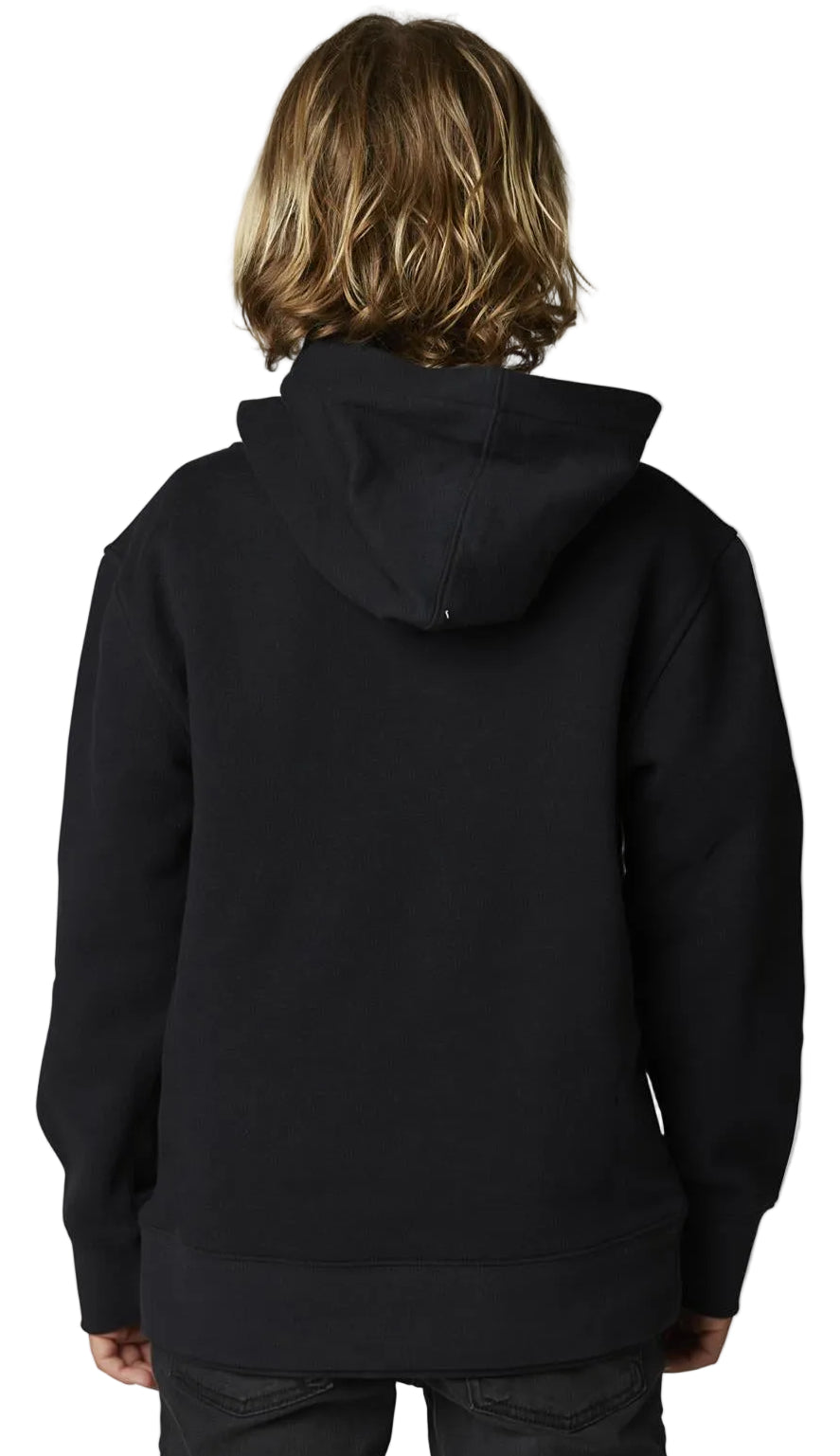 Fox YOUTH TOXSYK PULLOVER FLEECE Black BACK FACING MODEL