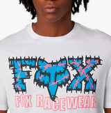 Fox BARBED WIRE || SS PREM TEE OptcWhite DETAILS