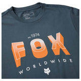 FOX Block 195 Orig Tee - Deep Cobalt Blue