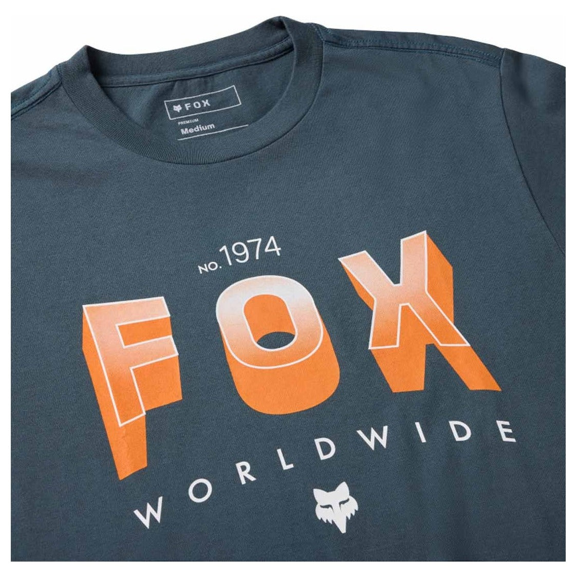 FOX Block 195 Orig Tee - Deep Cobalt Blue