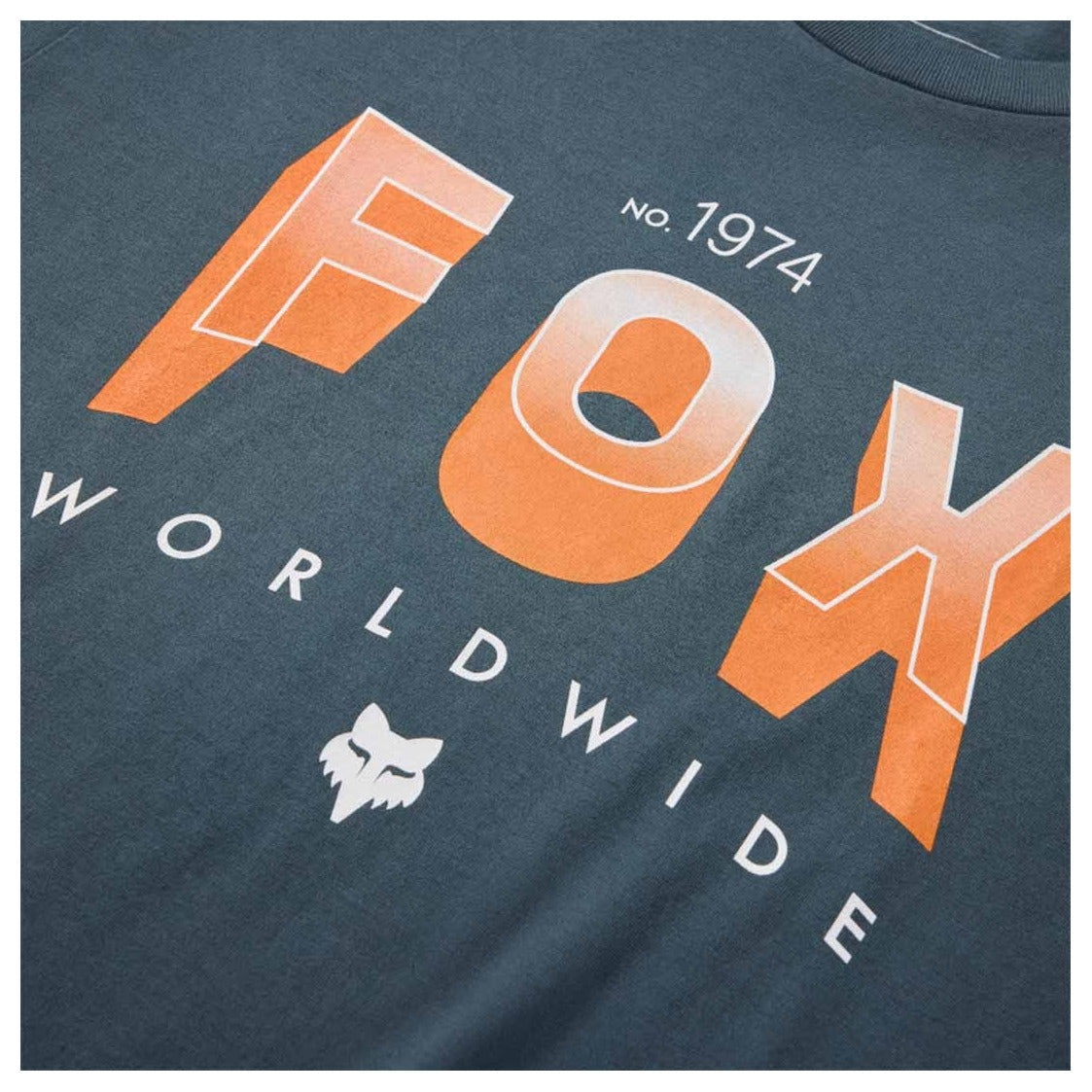 FOX Block 195 Orig Tee - Deep Cobalt Blue