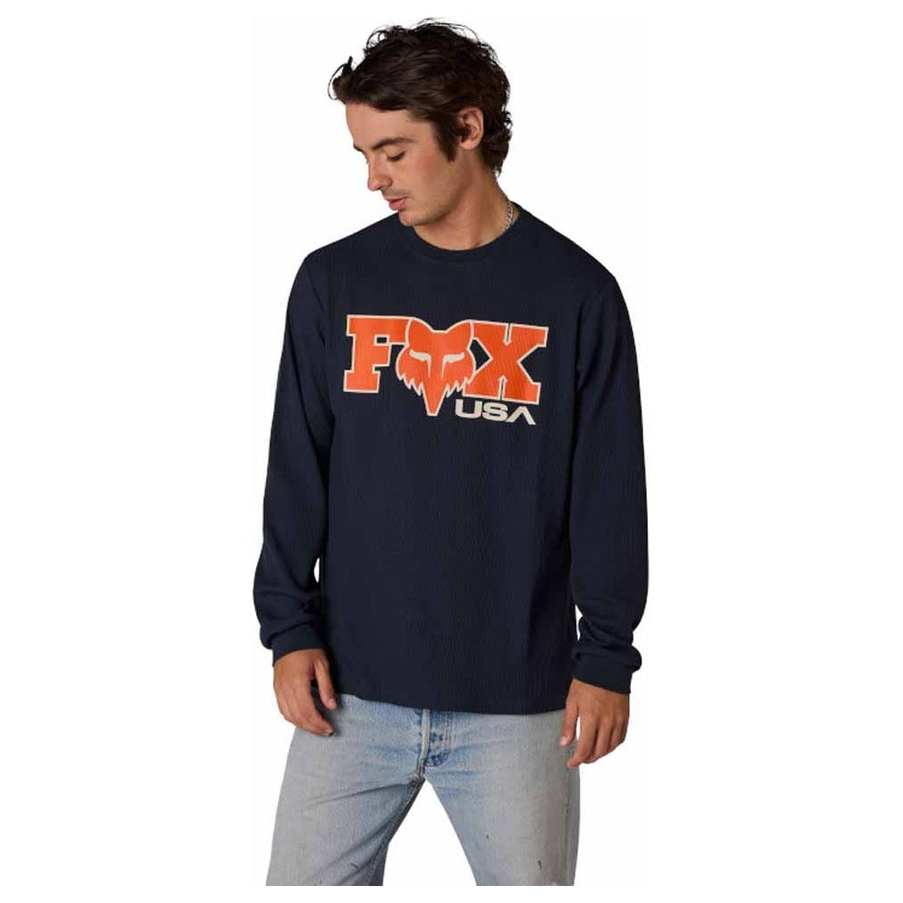 FOX Circa 74 Thermal Long Sleeve Tee - Midnight Blue