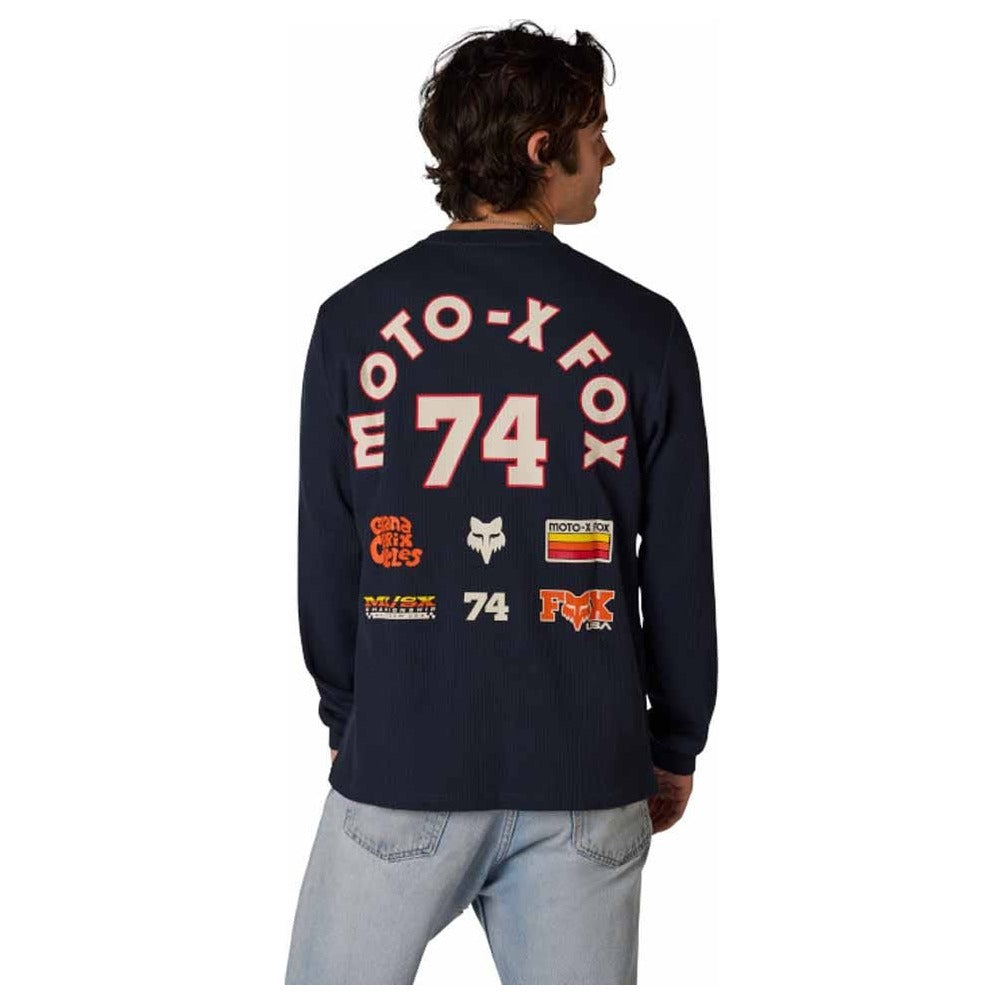 FOX Circa 74 Thermal Long Sleeve Tee - Midnight Blue