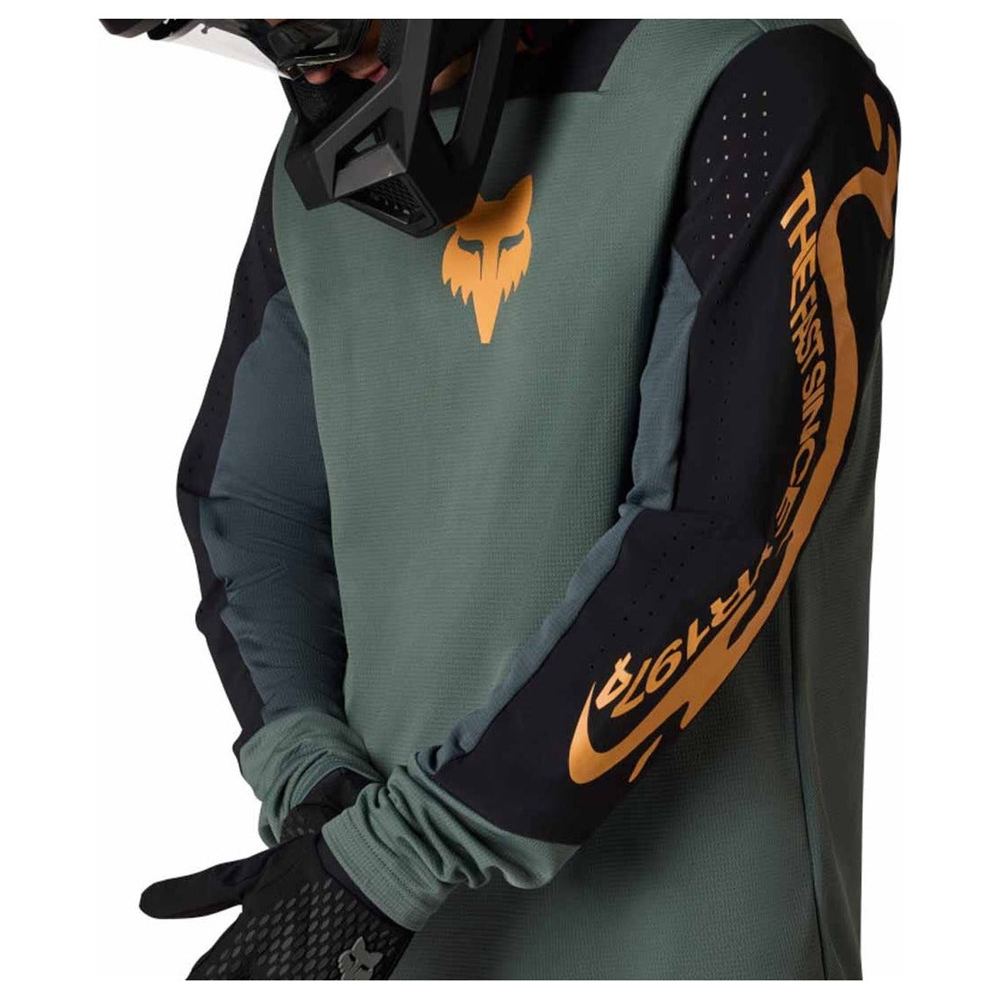 FOX Defend Long Sleeve Jersey Creation - Sage Green