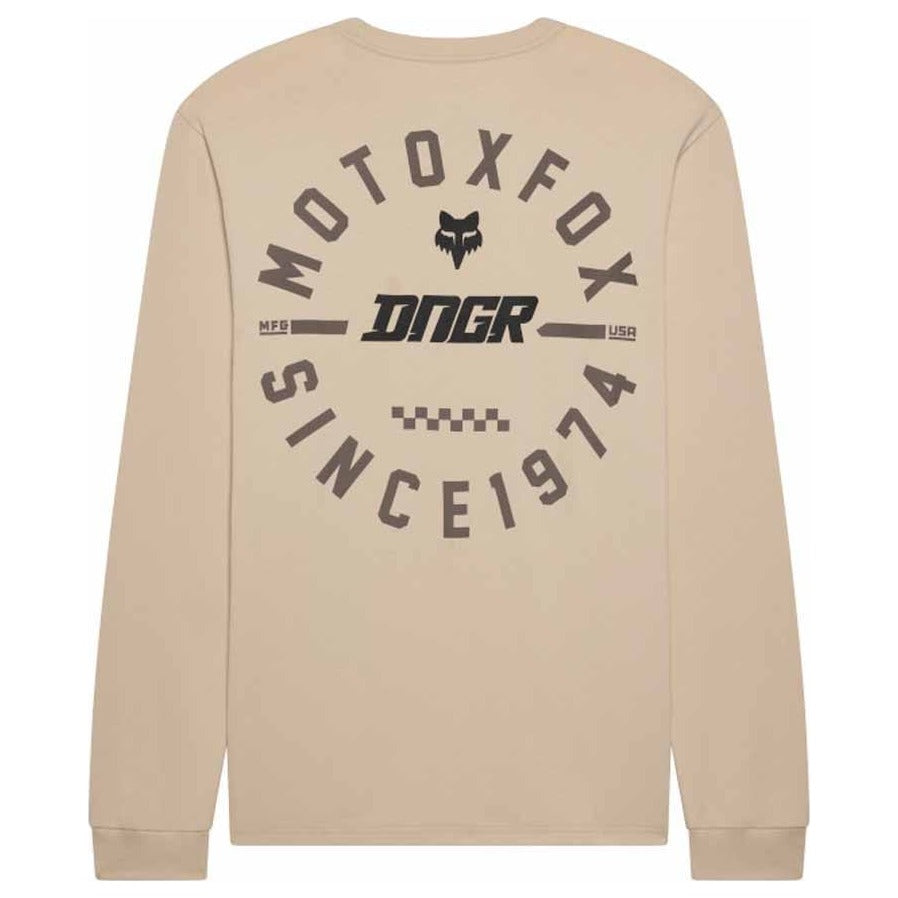 FOX DNGR 195 Original Long Sleeve Tee - Oat Brown