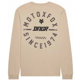 FOX DNGR 195 Original Long Sleeve Tee - Oat Brown