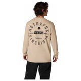 FOX DNGR 195 Original Long Sleeve Tee - Oat Brown
