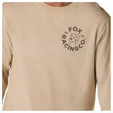 FOX DNGR 195 Original Long Sleeve Tee - Oat Brown