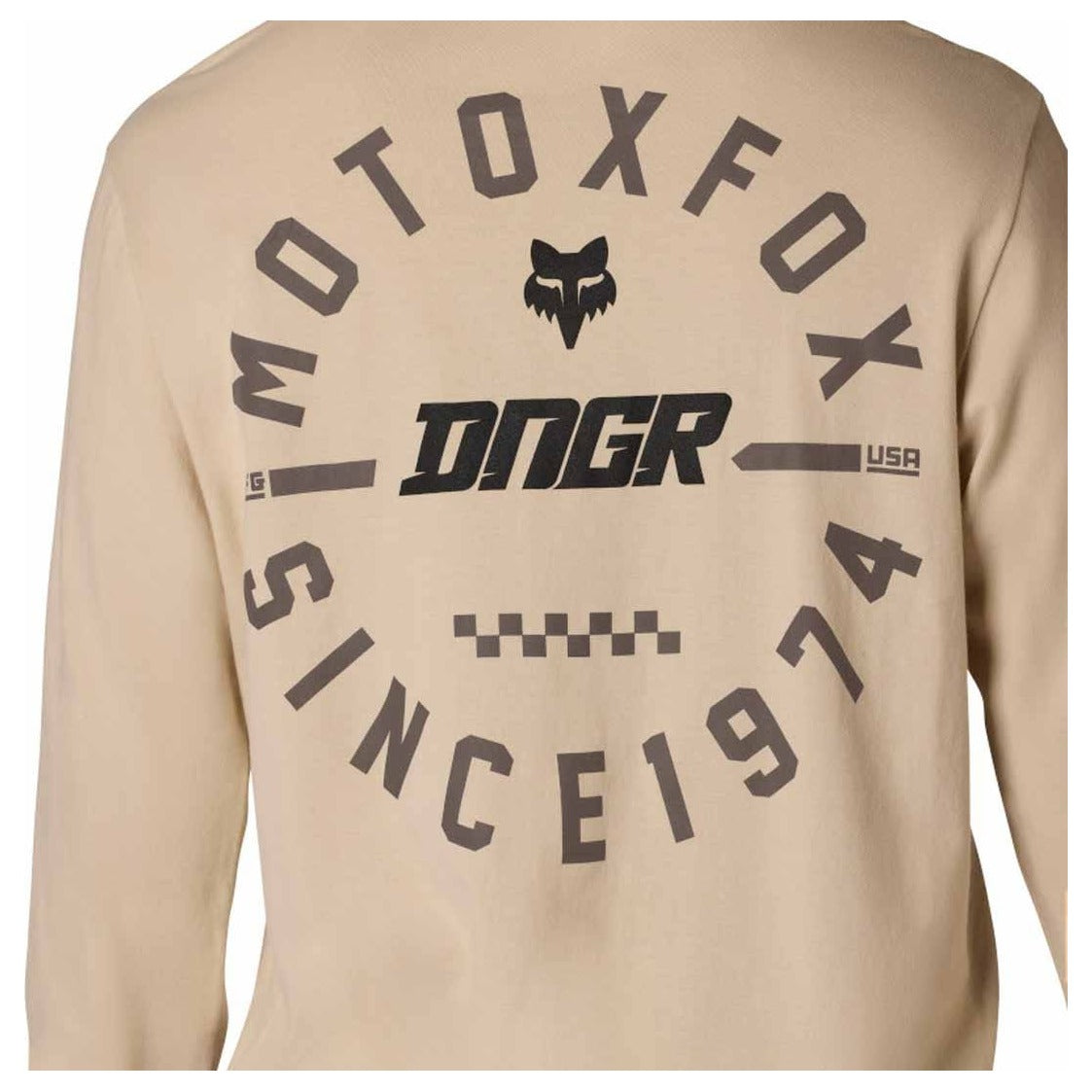 FOX DNGR 195 Original Long Sleeve Tee - Oat Brown