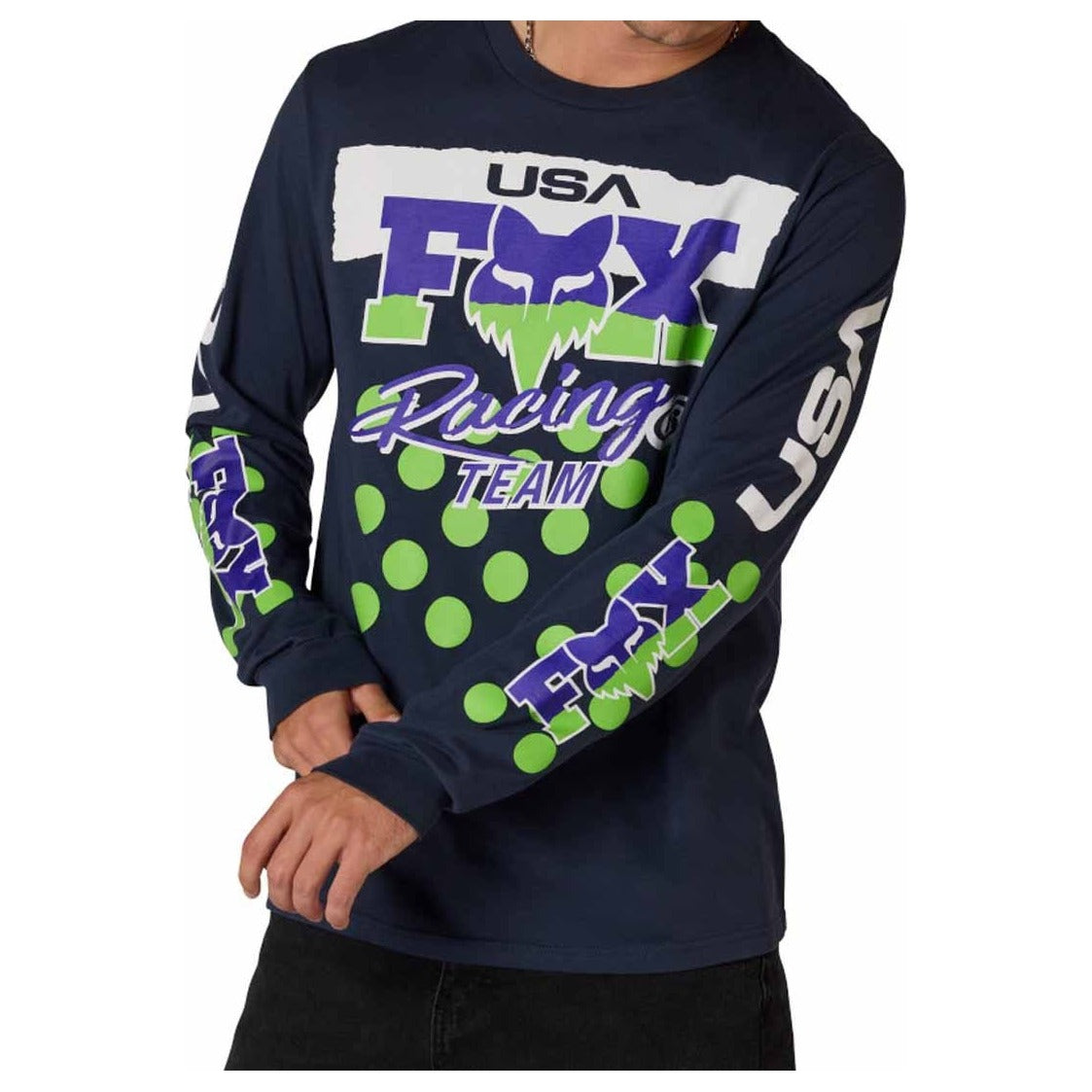 FOX Hc94 195 Original Long Sleeve Tee - Midnight Blue