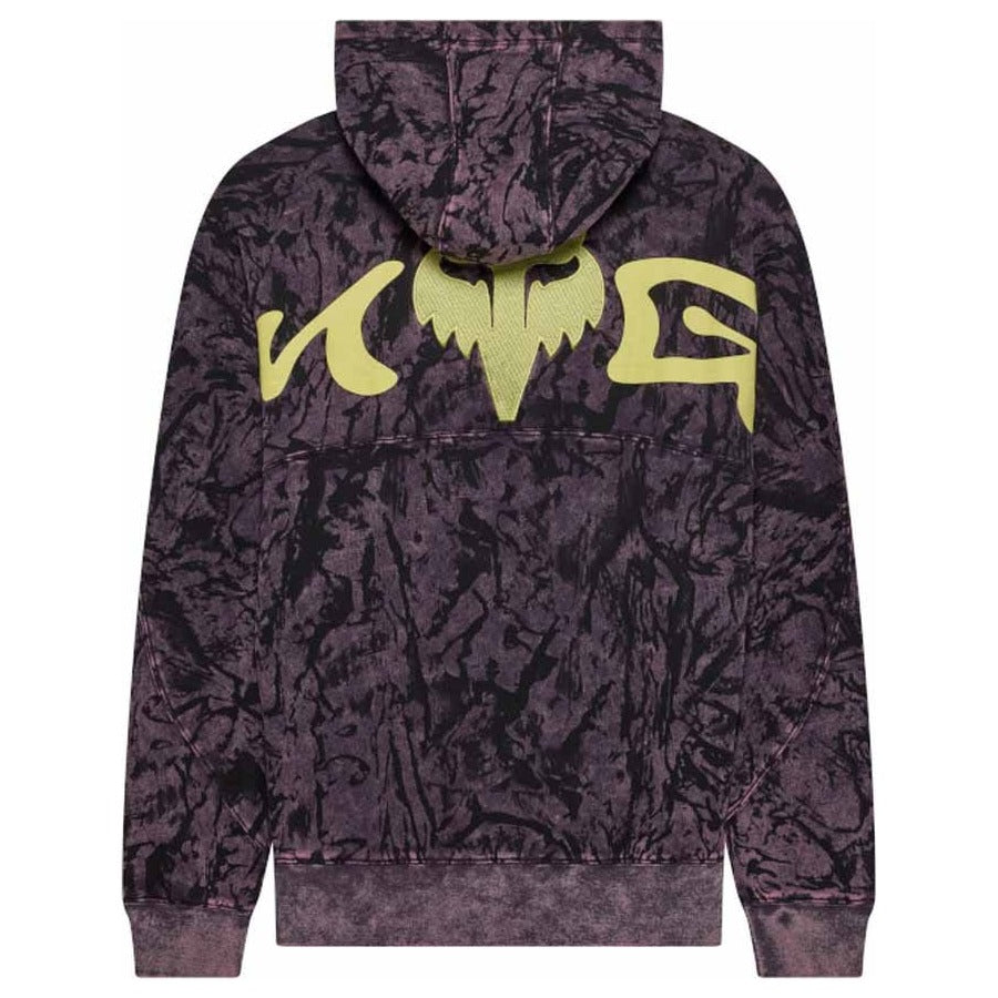 FOX Image Print Fleece Pullover - Plum Perfect