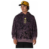 FOX Image Print Fleece Pullover - Plum Perfect