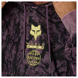 FOX Image Print Fleece Pullover - Plum Perfect