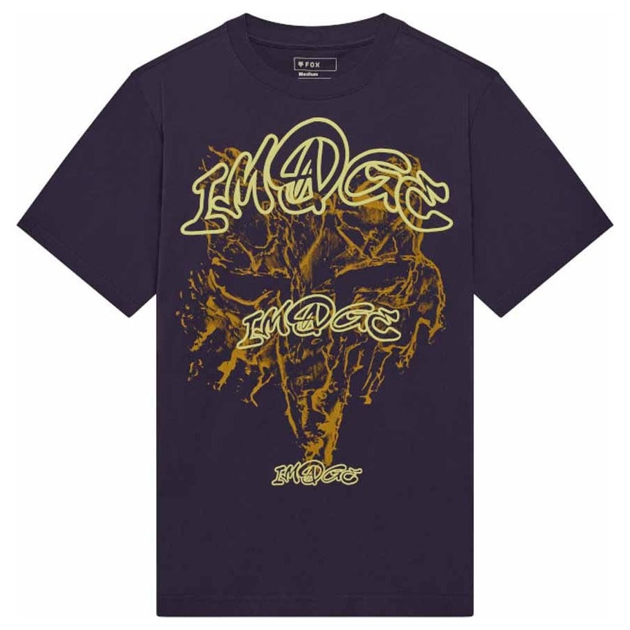 FOX Image Print Midweight Tee - Plum Perfect