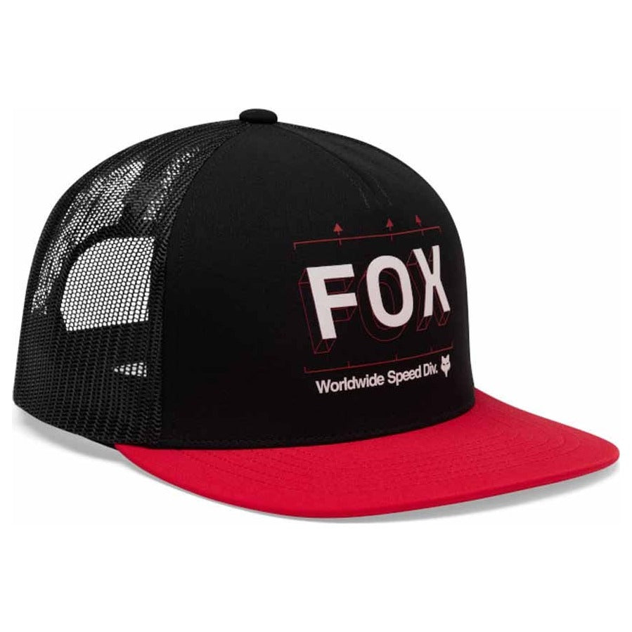 FOX Image Print Snapback Trucker - Black