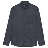 FOX Level Up Woven Long Sleeve Flannel Shirt - Midnight Blue