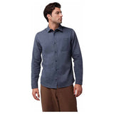 FOX Level Up Woven Long Sleeve Flannel Shirt - Midnight Blue
