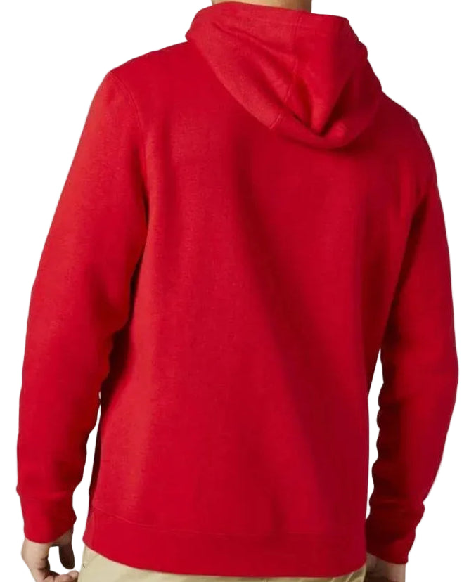 Fox PINNACLE PULLOVER FLEECE Flame Red BACK FACING MODEL