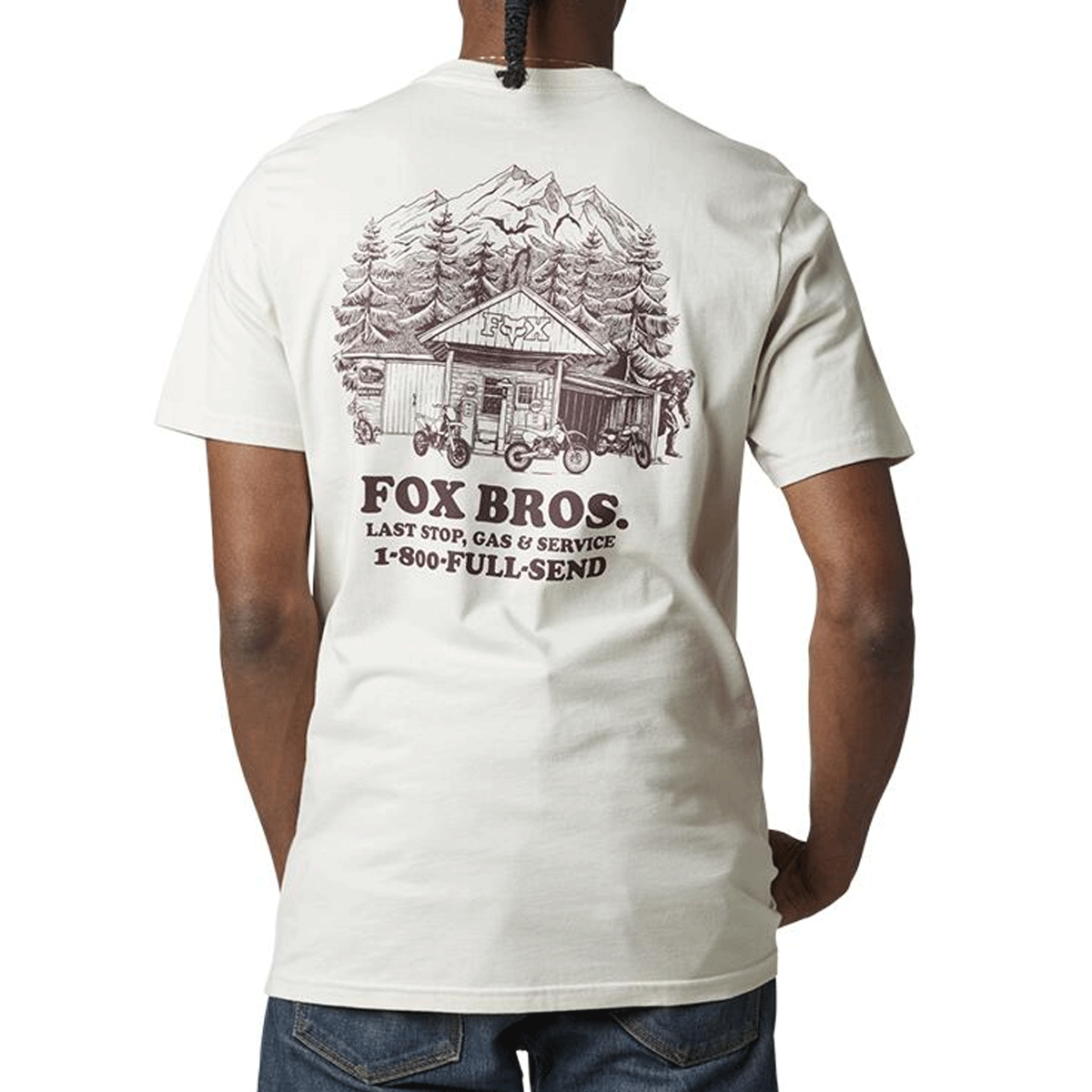 Fox OUT AND ABOUT Short Sleeve PREMIUM TEE Vintage White