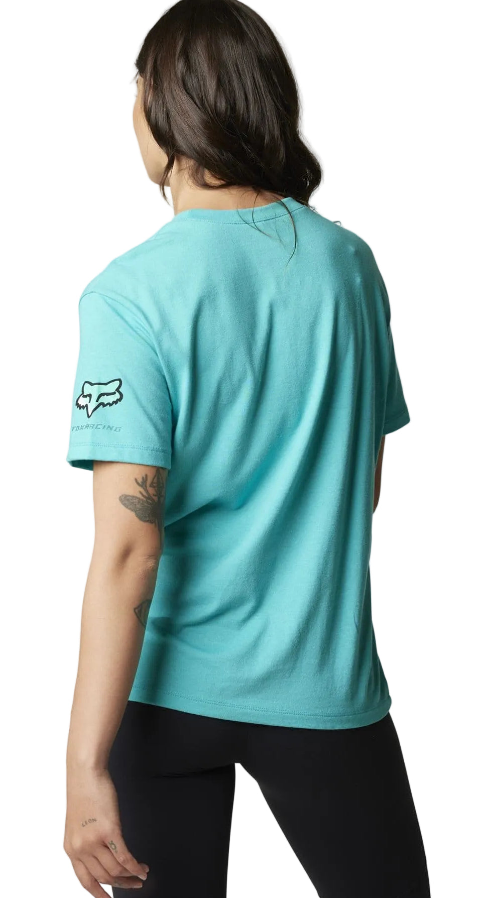 Fox FGMNT Short Sleeve TEE Teal BACK FACING MODEL