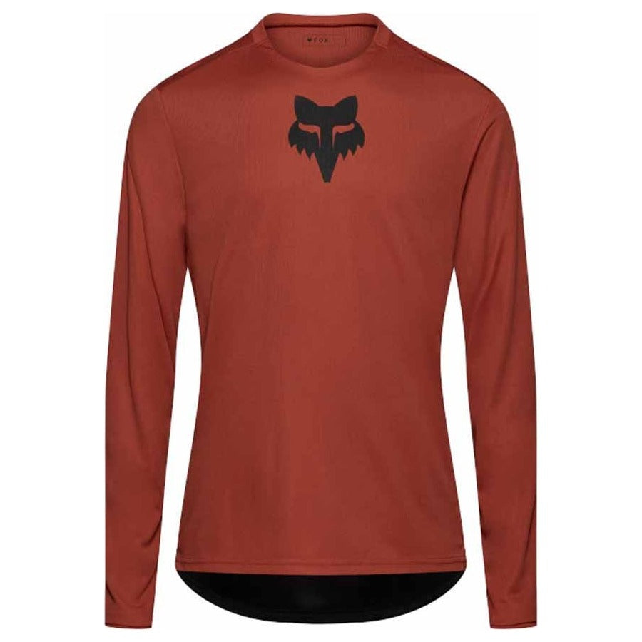 FOX Ranger Fox Head Long Sleeve Jersey - Amber Scarlet
