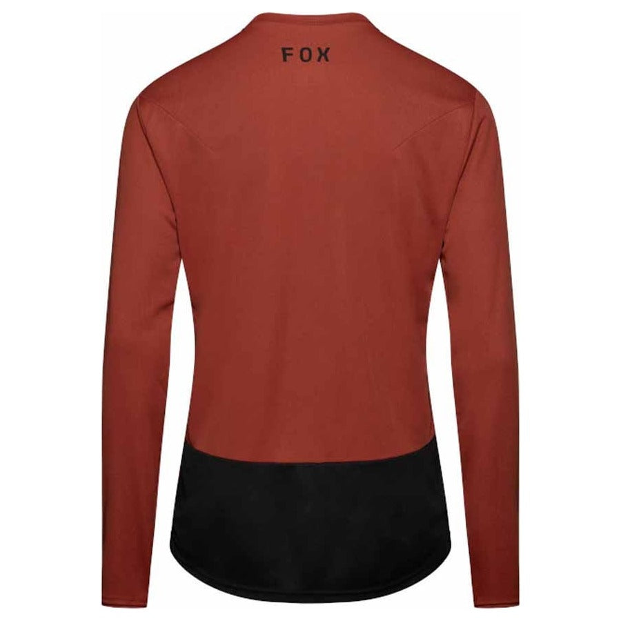 FOX Ranger Fox Head Long Sleeve Jersey - Amber Scarlet