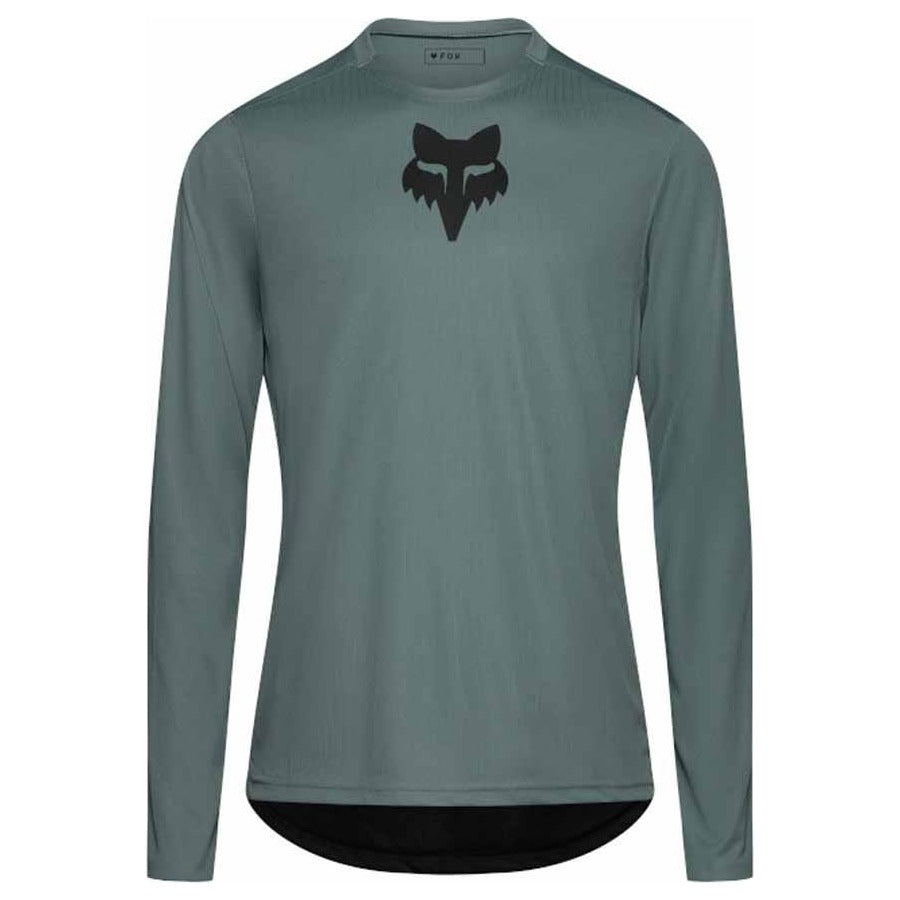FOX Ranger Fox Head Long Sleeve Jersey - Sage Green