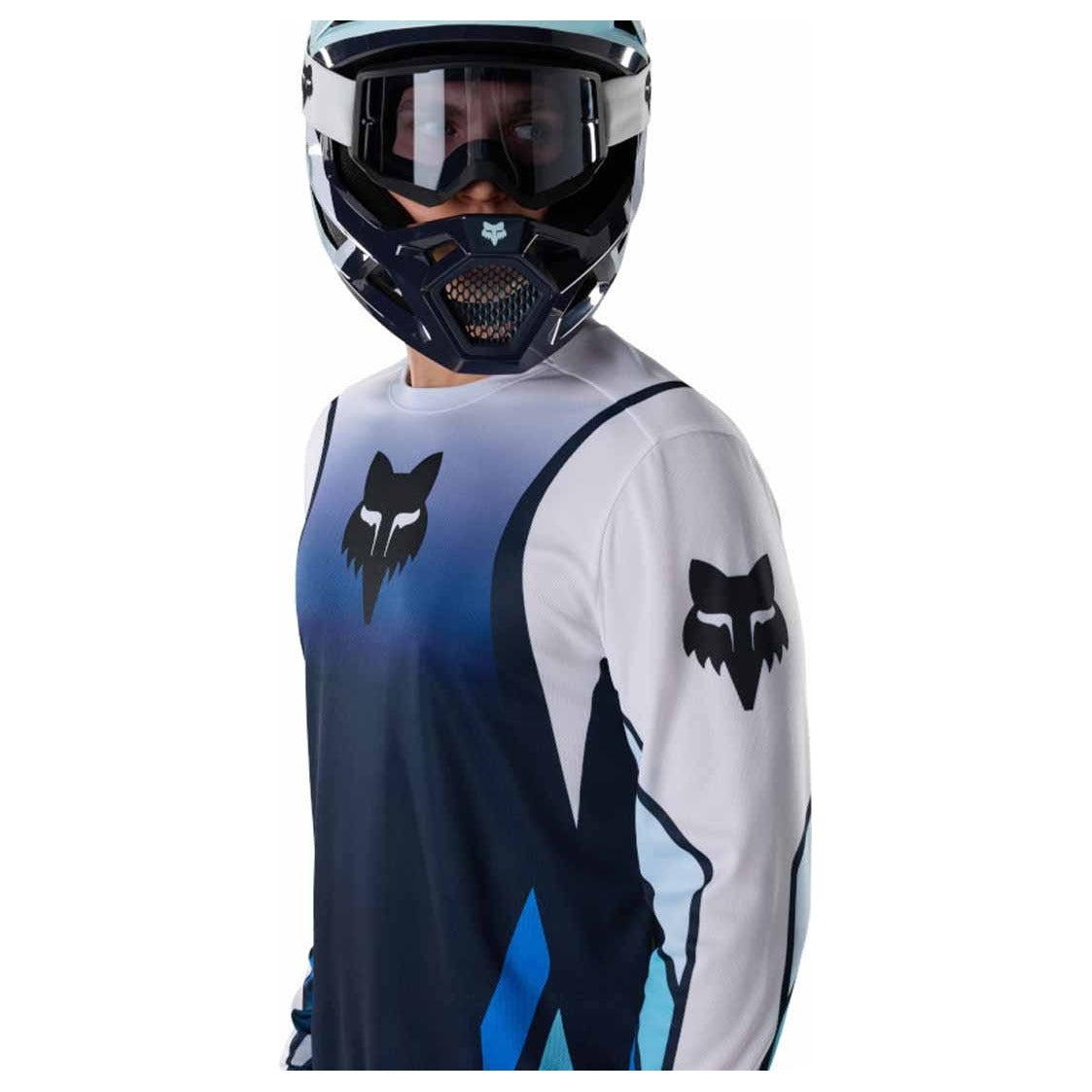FOX Ranger Long Sleeve Jersey Foundry - Midnight Blue