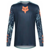 FOX Ranger Long Sleeve Jersey Image Print - Arctic Blue