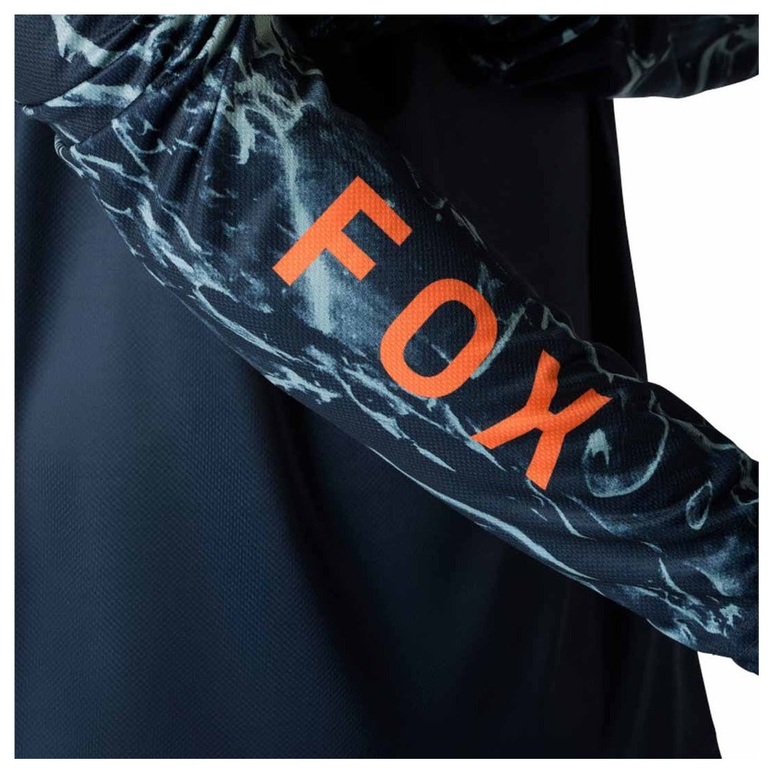 FOX Ranger Long Sleeve Jersey Image Print - Arctic Blue