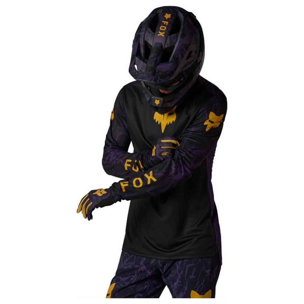 FOX Ranger Long Sleeve Jersey Image Print - Plum Purple
