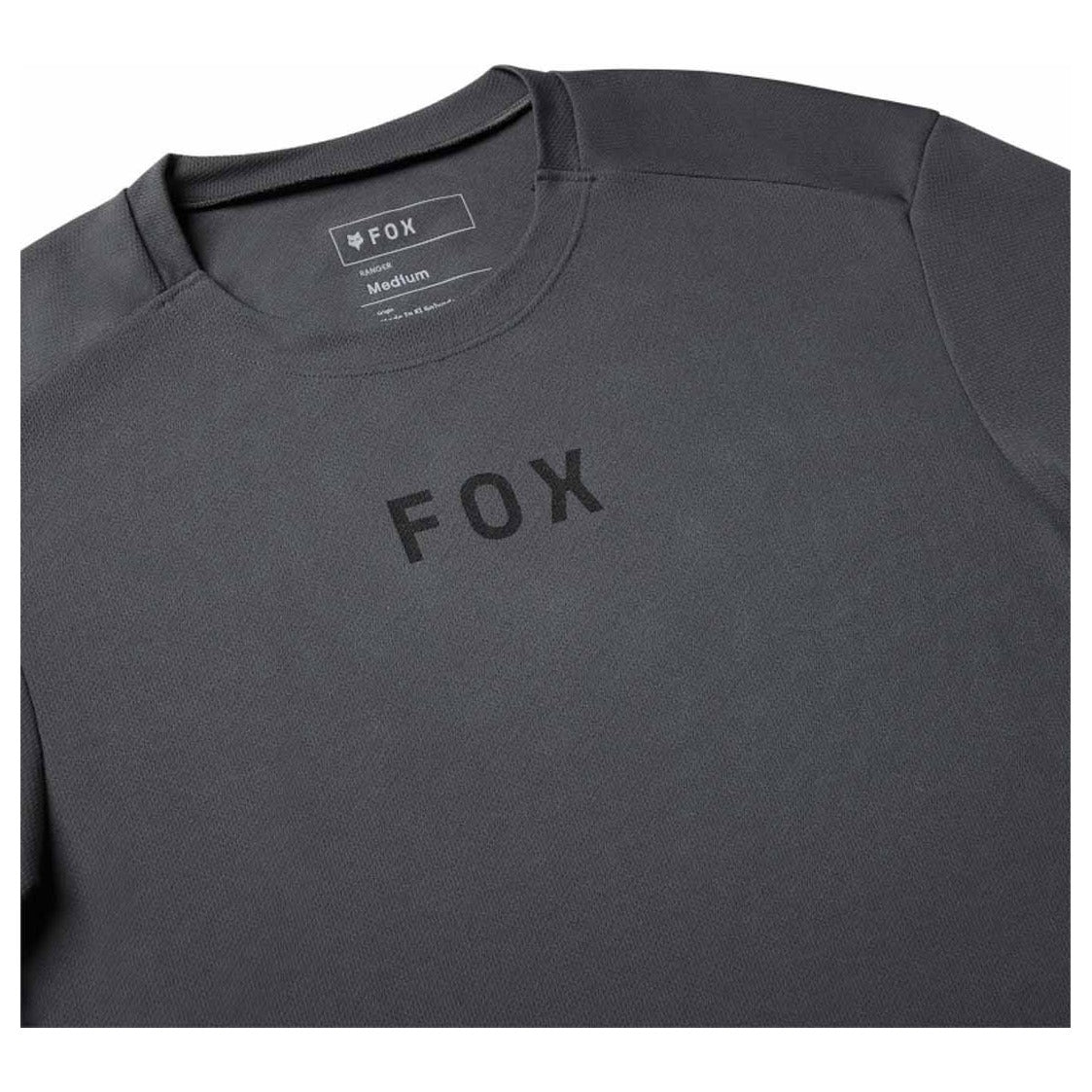 FOX Ranger Wordmark Jersey - Dark Shadow Grey