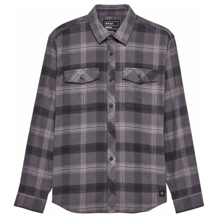 FOX Survivalist Core Flannel Long Sleeve Shirt - Dark Shadow Grey