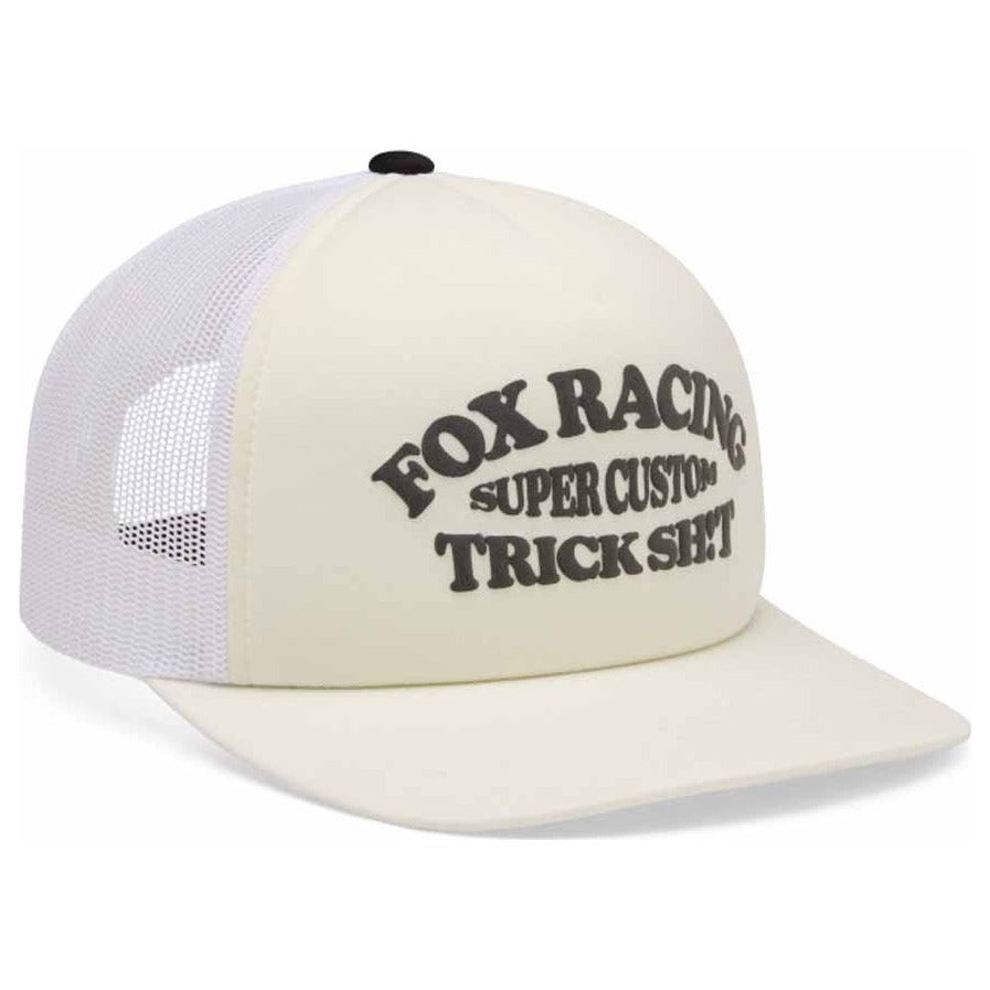 FOX Trick Mesh Trucker Hat - Off White