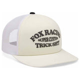FOX Trick Mesh Trucker Hat - Off White
