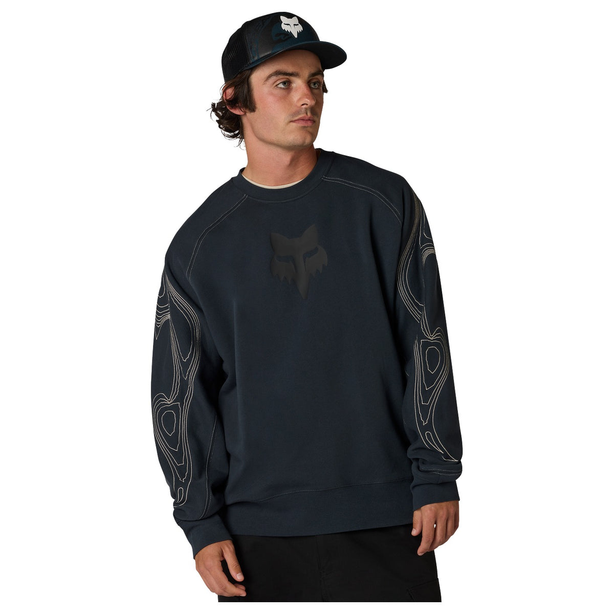 FOX Vision Fleece Crew - Galaxy Blue
