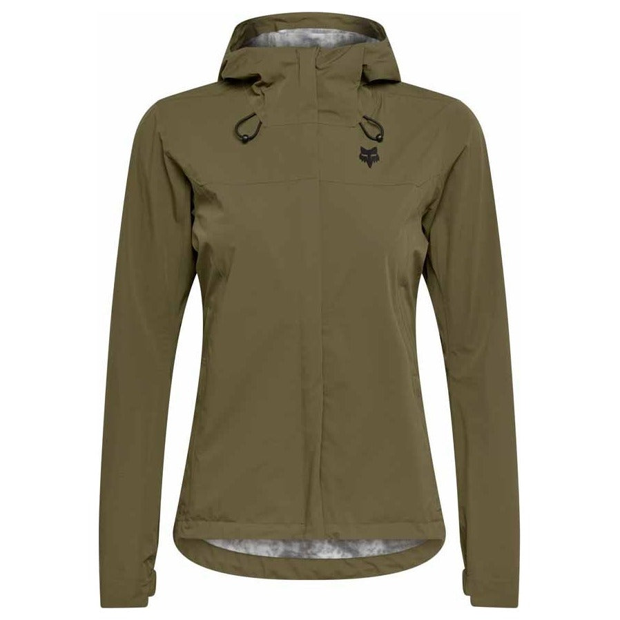 FOX Womens 2.5-Layer Ranger Water Jacket - Olive Green