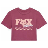 FOX Womens Checker Baby Tee - Berry